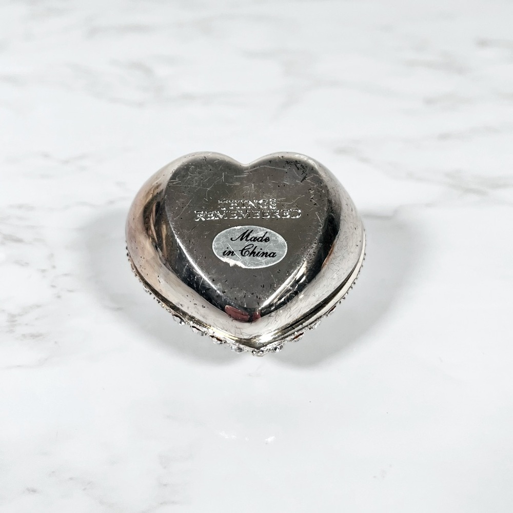 Heart-Shaped Rhinestone Trinket Box - Picture 6 of 10